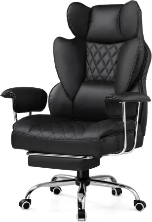 GTRACING PU Leather Gaming Chair w/ Lumbar Support