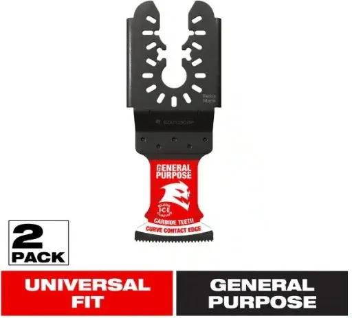 DIABLO 1-1/4 in. AMPED Demo Demon Universal Fit Carbide Teeth Oscillating Tool Blades 2-Pack