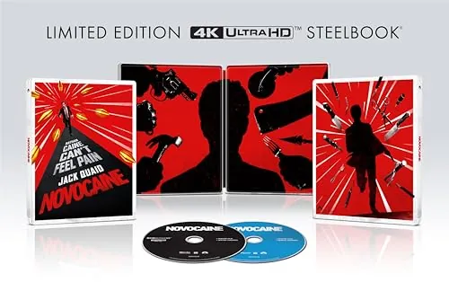 Novocaine: Amazon Exclusive SteelBook (4K Ultra HD + Blu-ray + Digital)