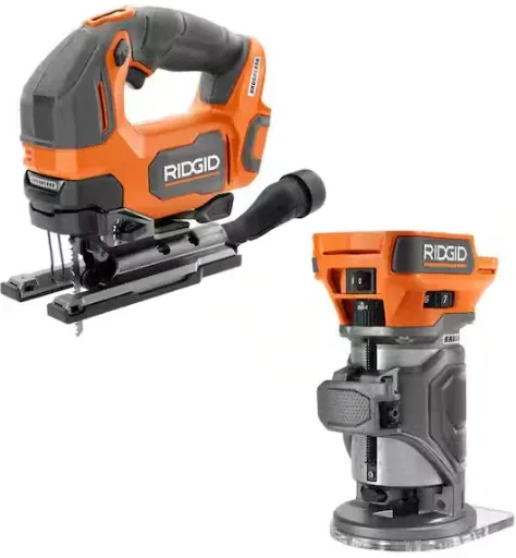 Ridgid 18V Brushless 2-Tool Combo with Jig Saw and Router (Tools Only)