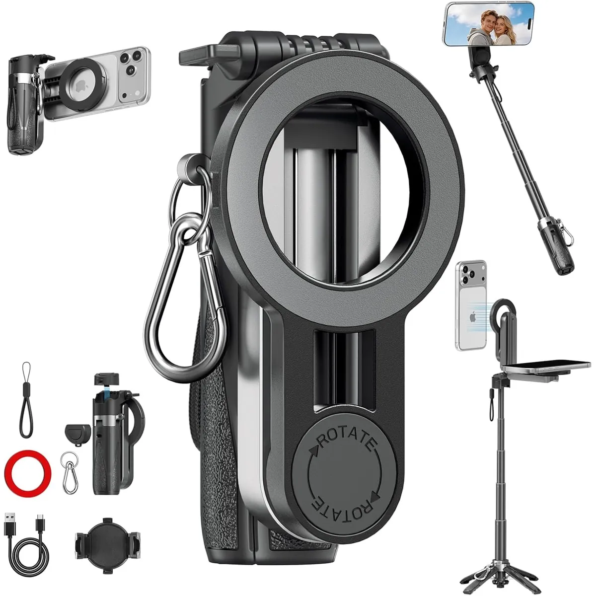VigorLife 4-in-1 Mini Magnetic Selfie Stick