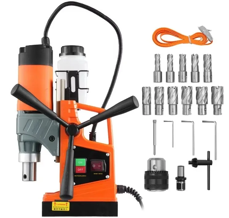 SucceBuy 11-Piece 1450W Magnetic Drill Motor Press