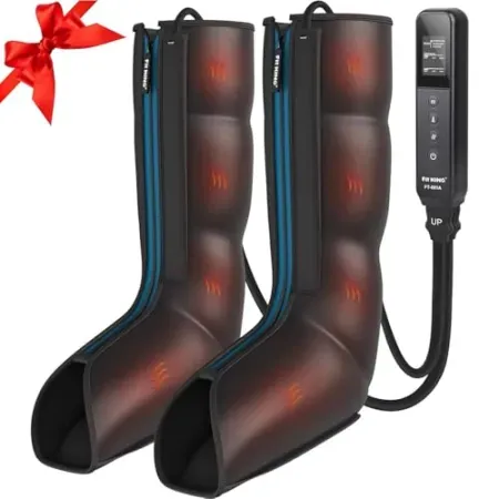 FIT KING Leg Massager with Heat and Compression Therapy