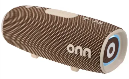 onn Medium Rugged Bluetooth Speaker w/ LED Lighting