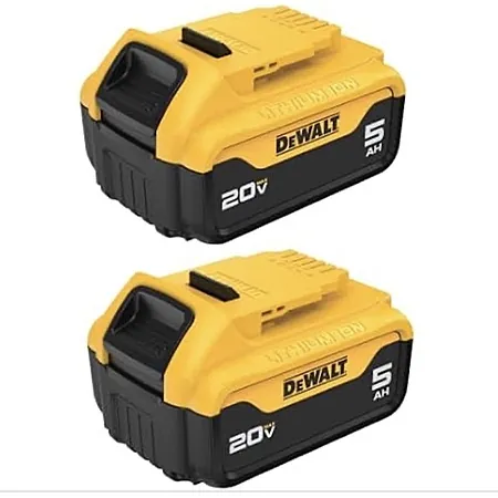2-Pack DeWALT DCB205-2 20V MAX 5Ah Battery Kit