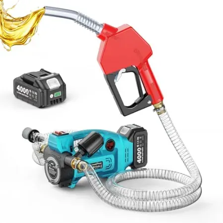 SEESII 12GPM Fuel Transfer Pump Kit w/ 4.0Ah Battery