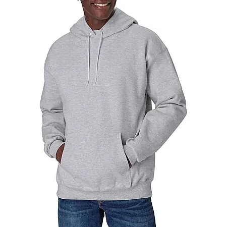Prime Members: Men's Hanes Cotton Heavyweight Pullover Hoodie (Light Steel)