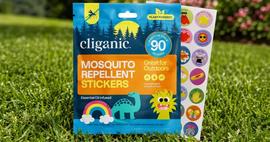 Cliganic Mosquito Repellent Stickers 90-Count