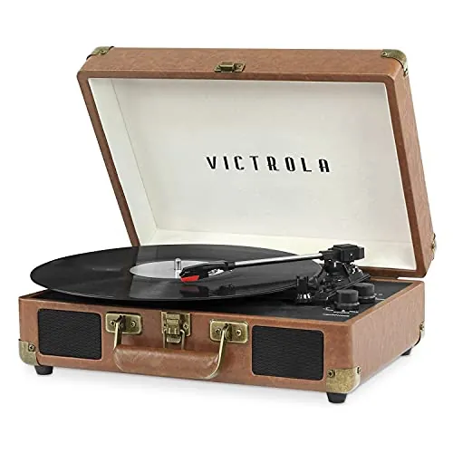 Victrola Bluetooth Stereo Turntable, Brown