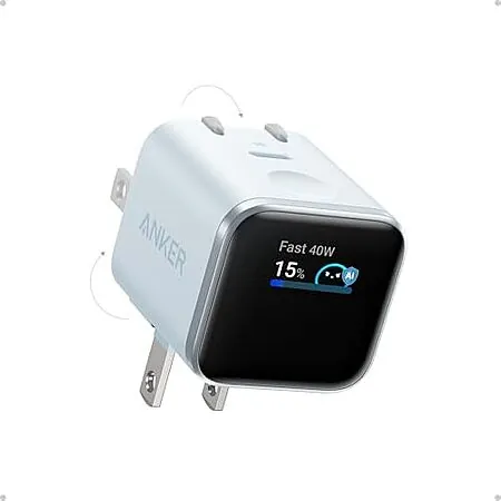 Prime Members: Anker Nano 45W USB-C Smart Display GaN Wall Charger (Various)