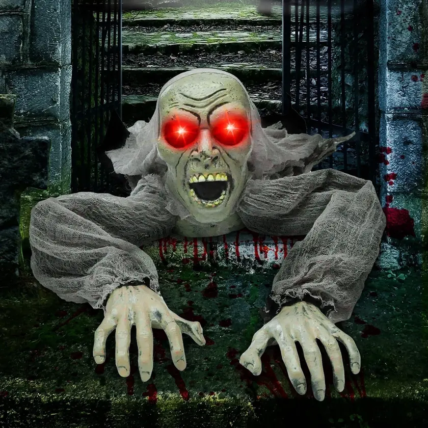 Joyfy Halloween Groundbreaker Zombie with Sound and Flashing Eyes