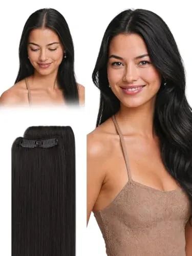 DOORES Scalp Hair Fill-Ins Clip-In Real Human Hair Extensions