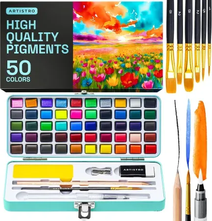 48-Piece ARTISTRO Watercolor Portable Paint Set