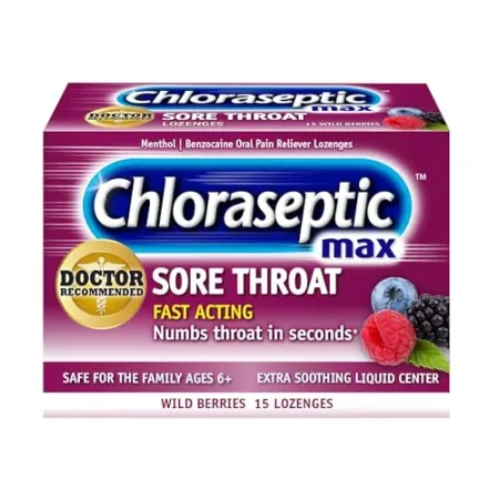 15-Count Chloraseptic Max Strength Sore Throat Lozenges