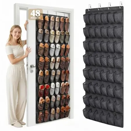 Ordovibe 48-Pocket Over the Door Shoe Organizer