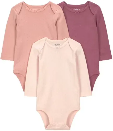 Carter's Child of Mine Baby Girl Bodysuits 3-Pack