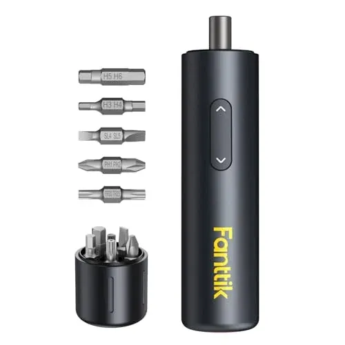 Fanttik S1 Capsule 5 N.m Cordless Electric Screwdriver with 5 Double-Ended Bits & 360° LED Light