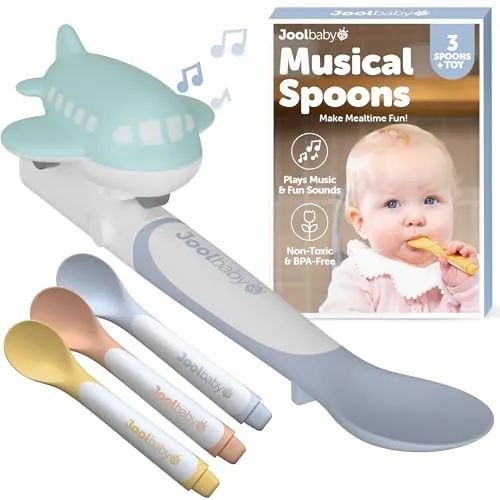 Jool Baby Musical Baby Feeding Spoons 3-Count