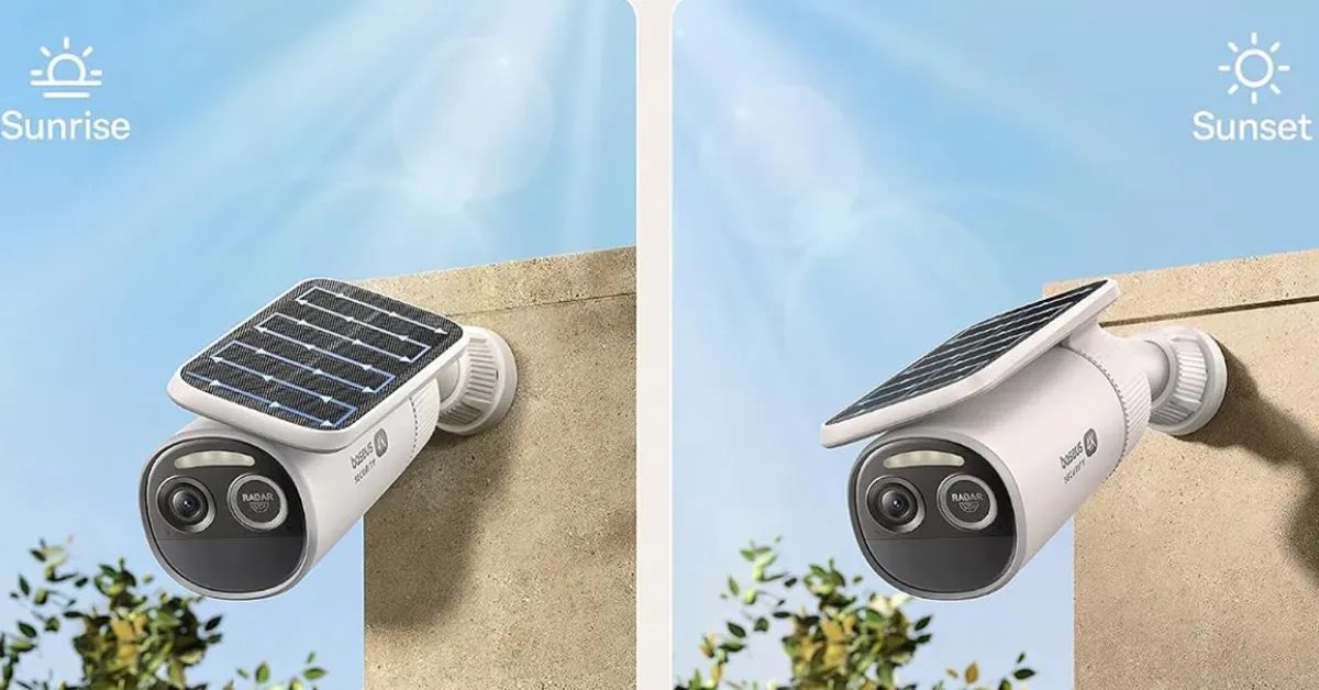Baseus S2 4K Wireless Outdoor Solar Security Camera dropping