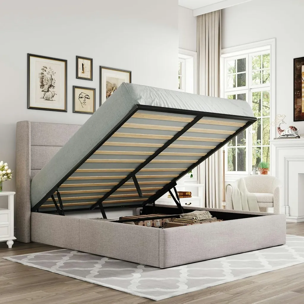 Queen Size Lift Up Storage Bed