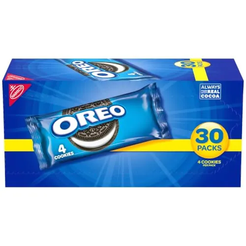 OREO Cookies Snack Pack 30-Count (4 Cookies/Pack)
