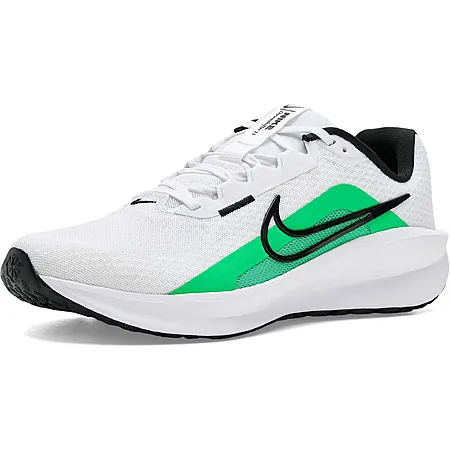 Nike Men's Downshifter 13 Sneaker (White/Black/Green Shock)