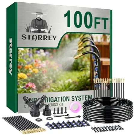 100Ft 1/4" Starrey Drip Irrigation Garden Watering System