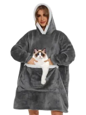 Bupekbee Women's Wearable Blanket Hoodie
