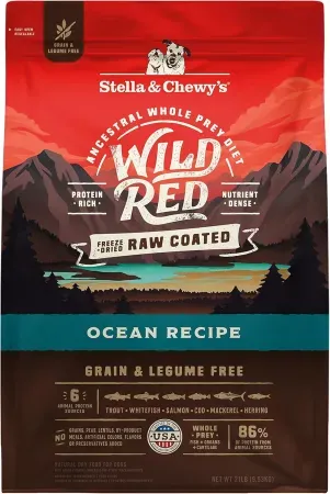 21lb Stella & Chewy's Wild Red Raw Coated Kibble Dry Dog Food