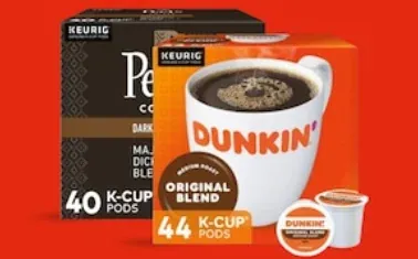 2-Pack 40-48 Count Major Brand K-Cup Coffee Pods