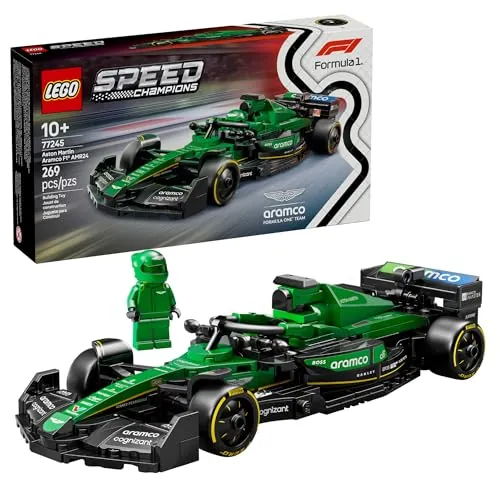LEGO Speed Champions Aston Martin Aramco F1 AMR24 Race Car 269-Piece Building Set