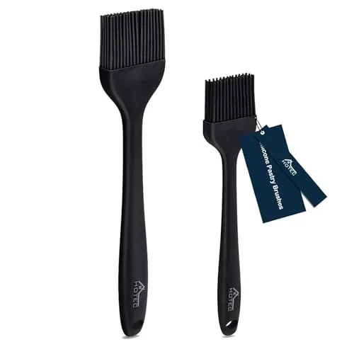 HOTEC 2-Pack 600℉ Heat Resistant Basting Brushes