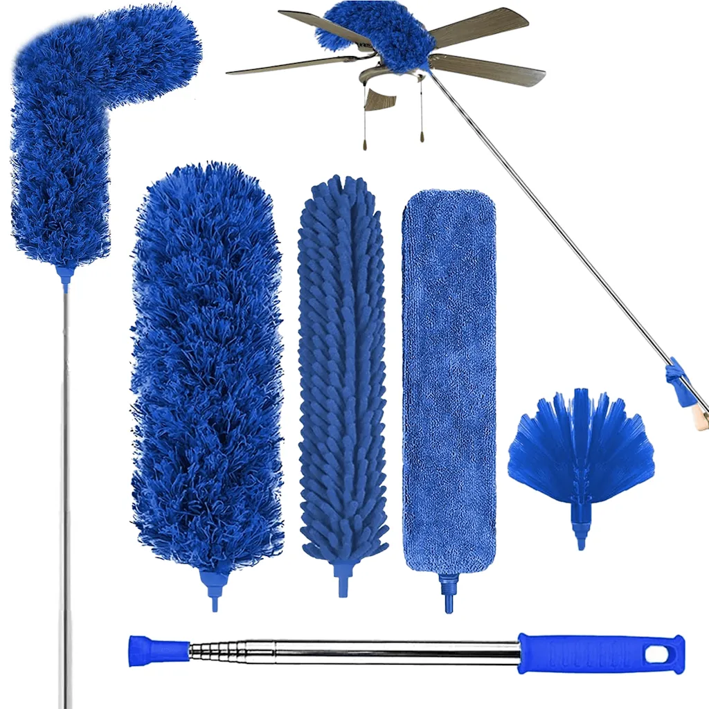 Microfibre Duster w/ 100" Telescopic Extension Pole Kit