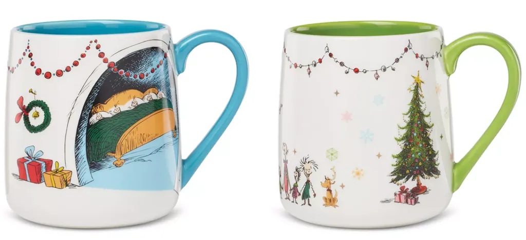 Lenox WhoVille Grinch Fireplace Mug 2-Pack