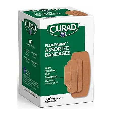 100-Ct. CURAD Flex Fabric Assorted Size Bandages