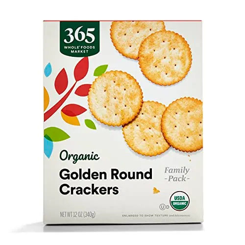 365 by Whole Foods Market Organic Golden Round Crackers 12 Ounce