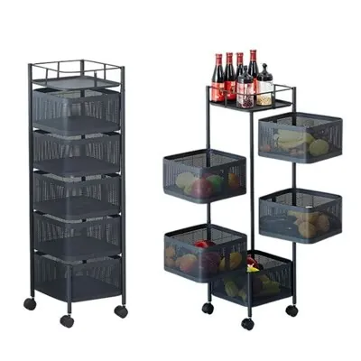Garvee 5-Tier Rolling Utility Storage Cart