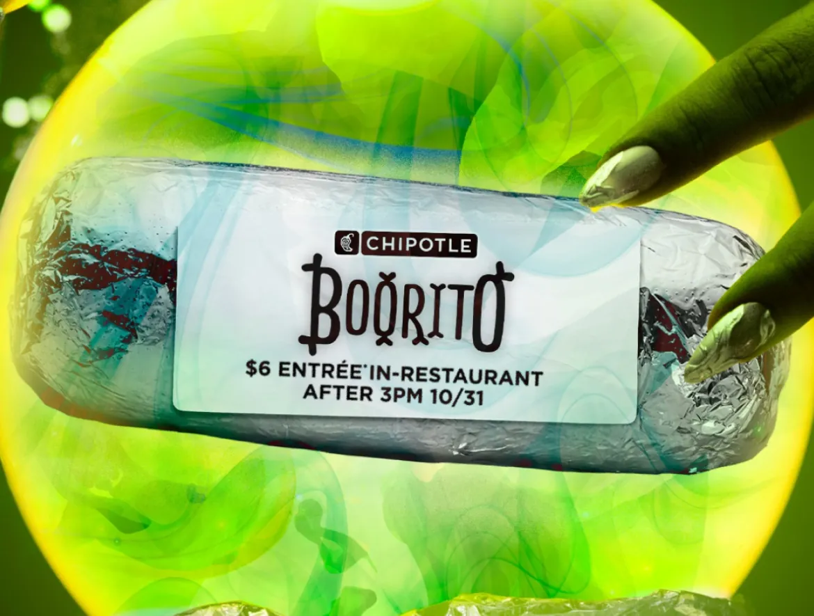 Chipotle $6 Burrito or Bowl Halloween Deal