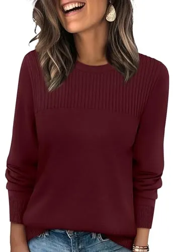 XIEERDUO Long Sleeve Round Neck Pullovers - Many Colors