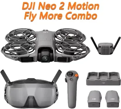 DJI Neo 2 Motion Fly More Combo w/ RC Motion 3 & Goggles N3 4K FPV Beginner Drone 3 Batteries