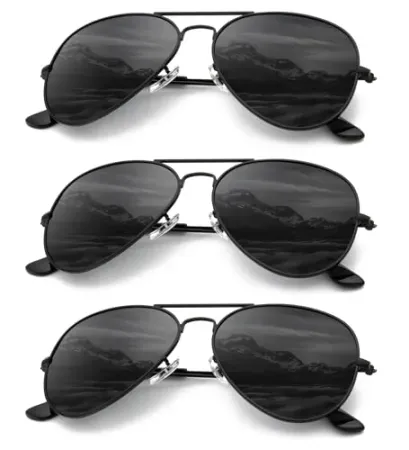 QALLY Aviator Sunglasses for Men & Women
