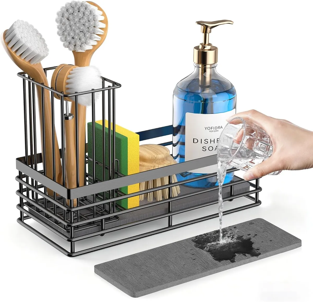 Yofidra Sponge Holder Kitchen Sink Caddy