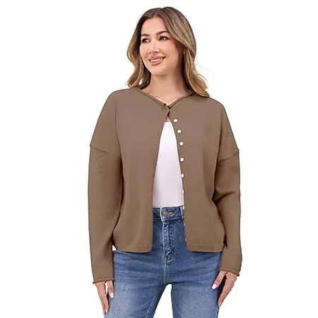 IPMQ Women's Lightweight Knit Button Cardigan Sweater (6 Colors)