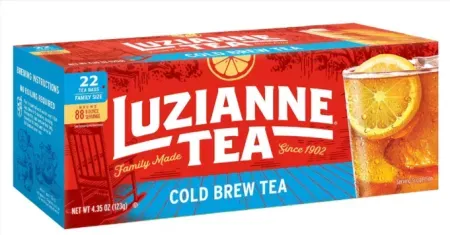 22-Count Luzianne Unsweetened Cold Brew Black Iced Tea Bags