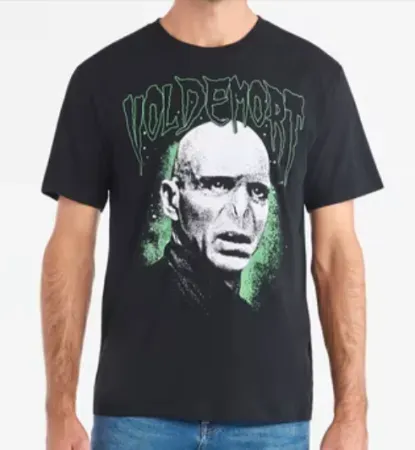 Harry Potter Men's Voldemort Front Back Graphic Tee