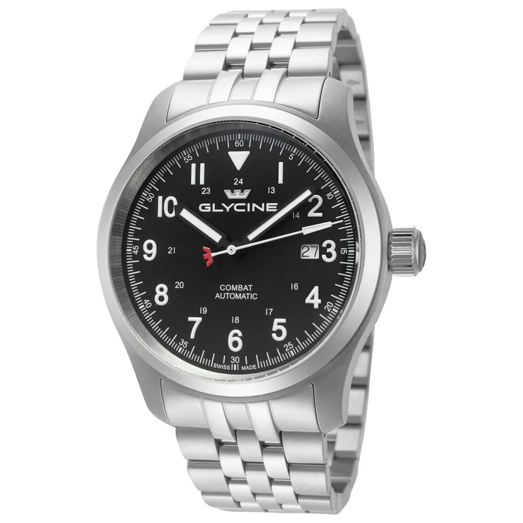 Glycine Combat Field 42mm Black Dial Men's Automatic Watch