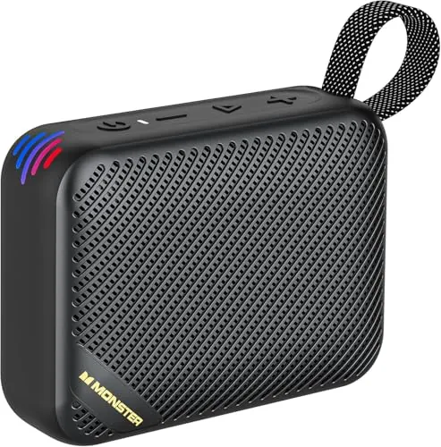 Monster S360 Portable Bluetooth Speaker with IPX7 Waterproof, Bluetooth 6.0, 20H Playtime