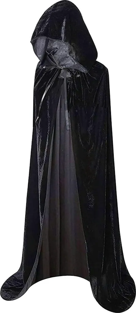 Maklulu Hooded Long Velvet Cloak Cape Costume