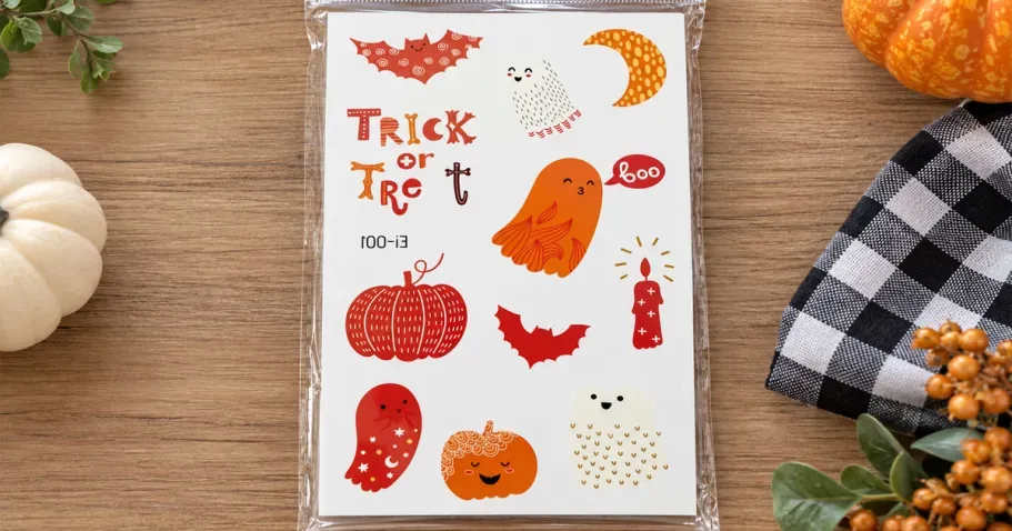 Glow in the Dark Halloween Temporary Tattoos 250-Pieces