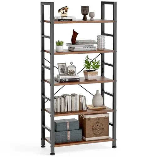 DUMOS Classical Modern 5-Tier Bookshelf